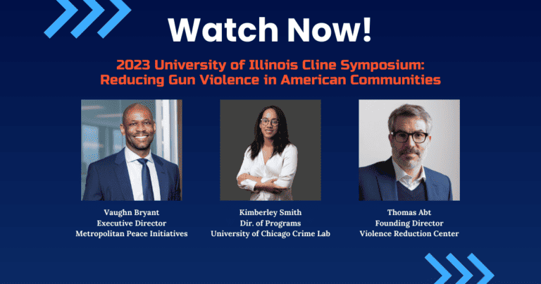 JUST IN: Video from 2023 U of I Cline Symposium Featuring MPI Executive Director Vaughn Bryant on Gun Violence Reduction