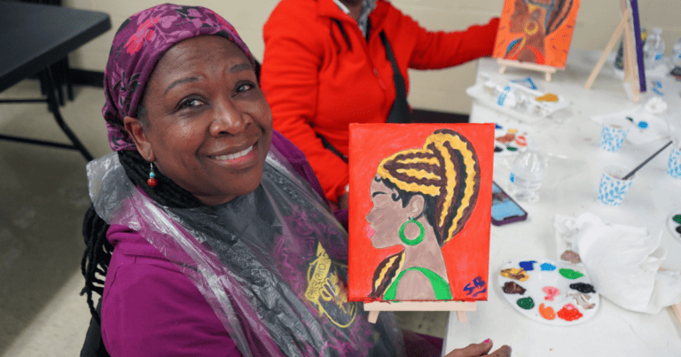 Sip, Paint & Connect: Target Area Development Hosts Creative Night at Lindblom Park