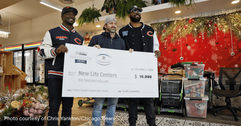 Chicago Bears Honor New Life Centers CEO Matt DeMateo with 2025 Inspire Change Changemaker Award